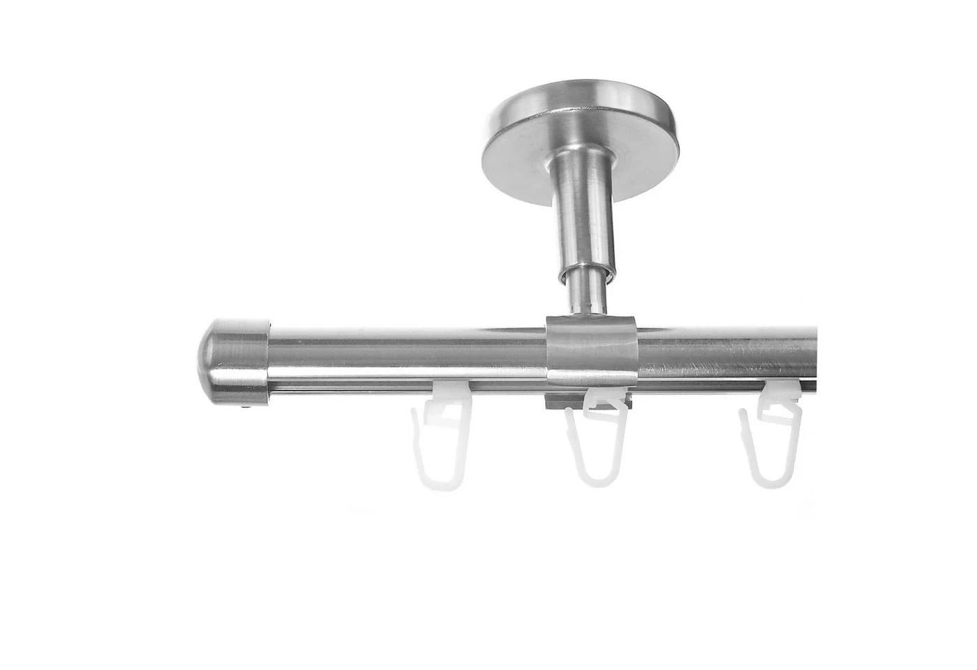 BASIT Gardinenstange Innenlauf 16 mm Aluminium Silber - Bild 2