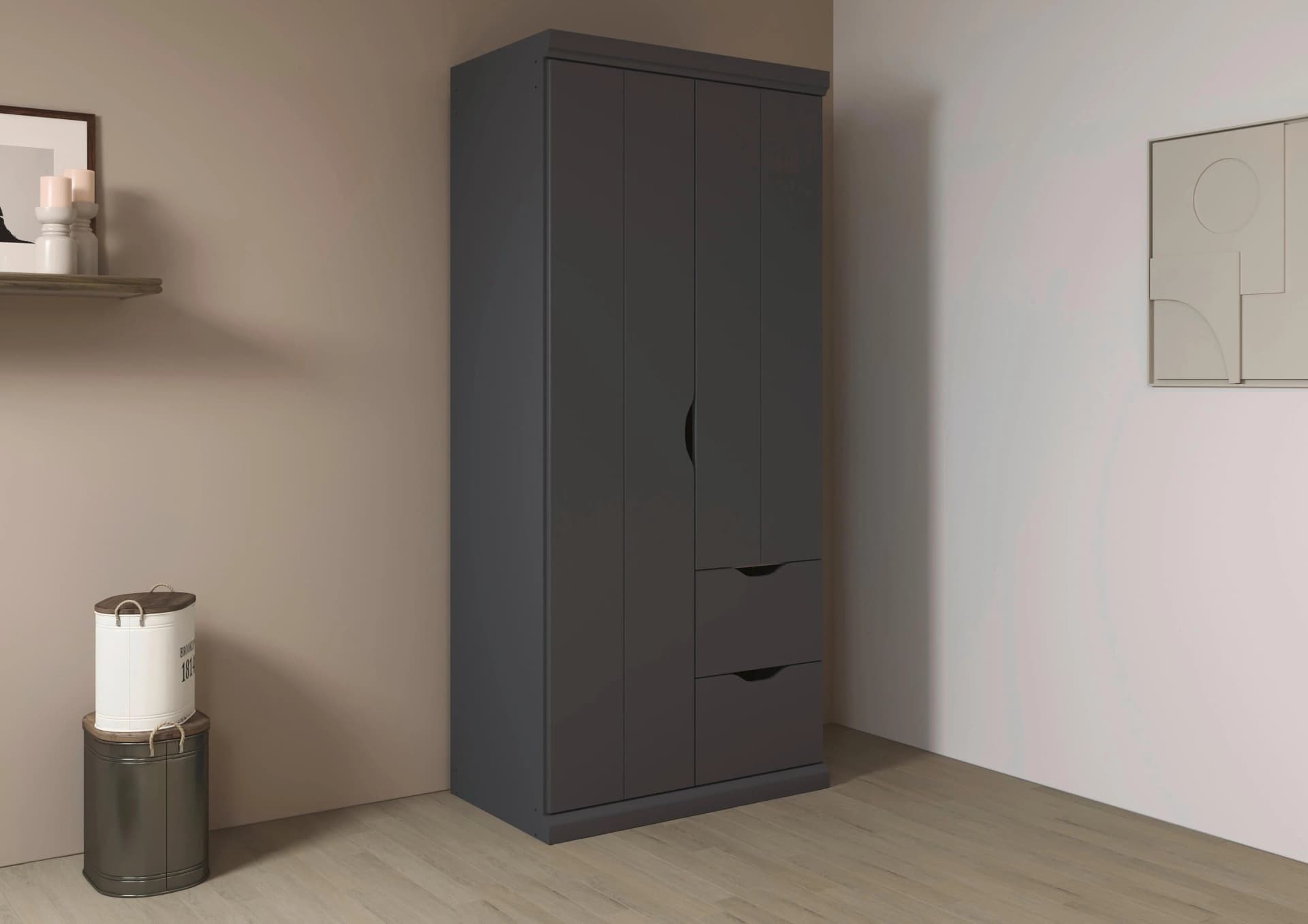 Kleiderschrank RAUCH MARLENE Grau