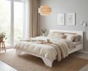 OTTO home Doppelbett AGORDO Weiß Eiche Artisan Holzbett Bild 1