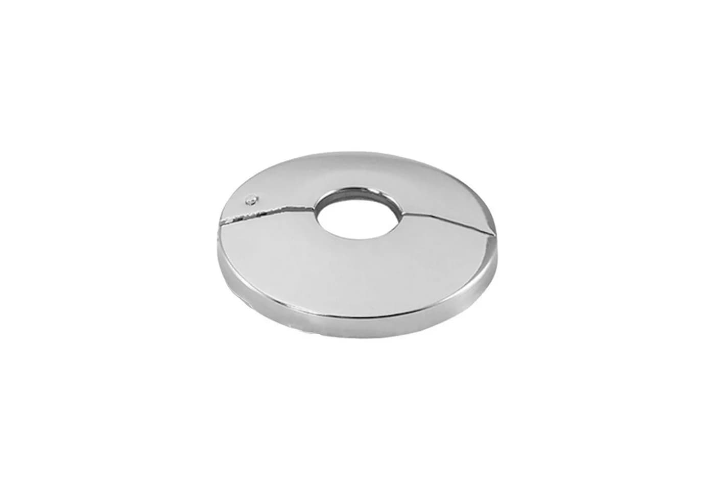tecuro Badarmatur Scharnierrosette Messing verchromt - Bild 2