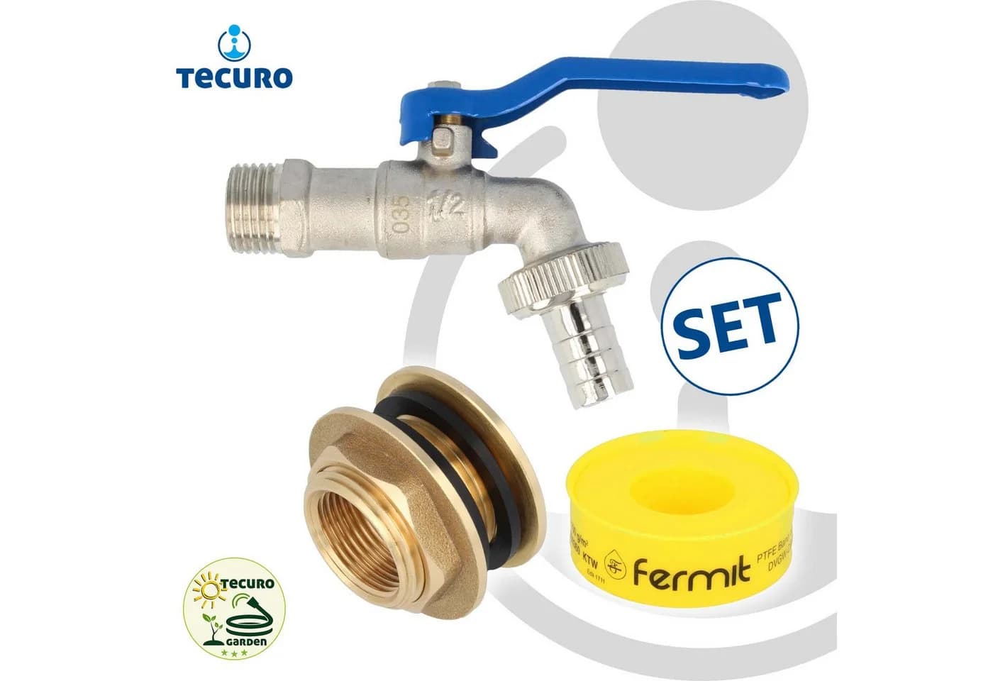 tecuro Kugelauslaufventil für Regentonne Wassertank - Bild 4