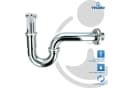 tecuro Siphon EDELSTAHL Röhrengeruchsverschluss für Waschbecken chrom Bild 3