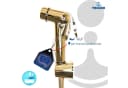 tecuro Bidetarmatur SHATTAF Set Gold 1,20m Schlauch Bild 5