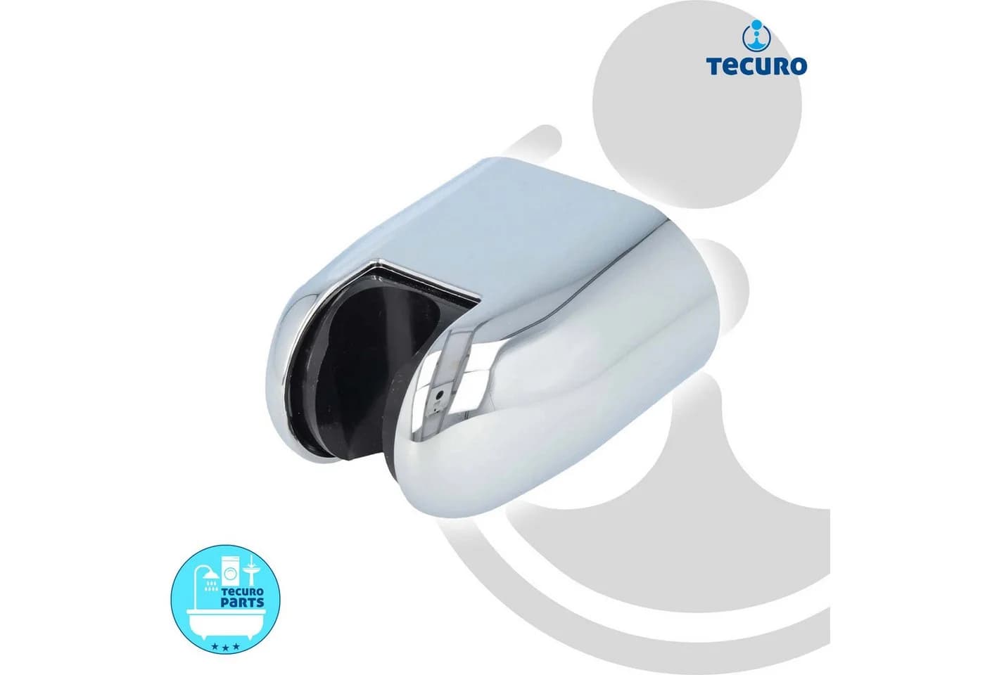 tecuro Brausehalter 5-fach verstellbar Wandhalter verchromt