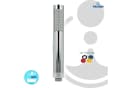 tecuro Duschbrause DESIGN ew-030 Silber Antikalkdüsen Bild 1