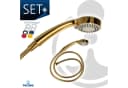 tecuro Handbrause ew-080 Gold 3-Funktionen Anti-Kalk Bild 3