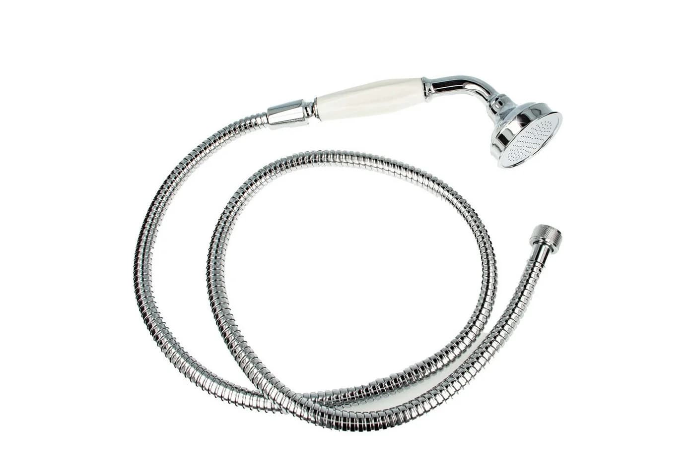 tecuro Brausegarnitur Nostalgie Handbrause Chrom 1-strahlig - Bild 2