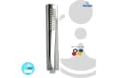 tecuro Duschbrause DESIGN Stabhandbrause ew-036 Antikalkdüsen 1-strahlig silber Bild 1