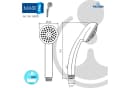 tecuro Handbrause ew-easy Brauseregen Silber Antikalkdüsen Bild 5
