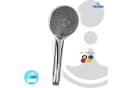 tecuro Duschbrause Handbrause 100mm 3-Funktionen Antikalk Chrom Bild 3