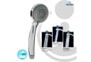 TECURO Duschbrause Komfort-Handbrause Silber 3-Funktionen Bild 1