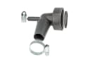 tecuro Siphon 90° Geräteanschlusstülle Grau Kunststoff Bild 2
