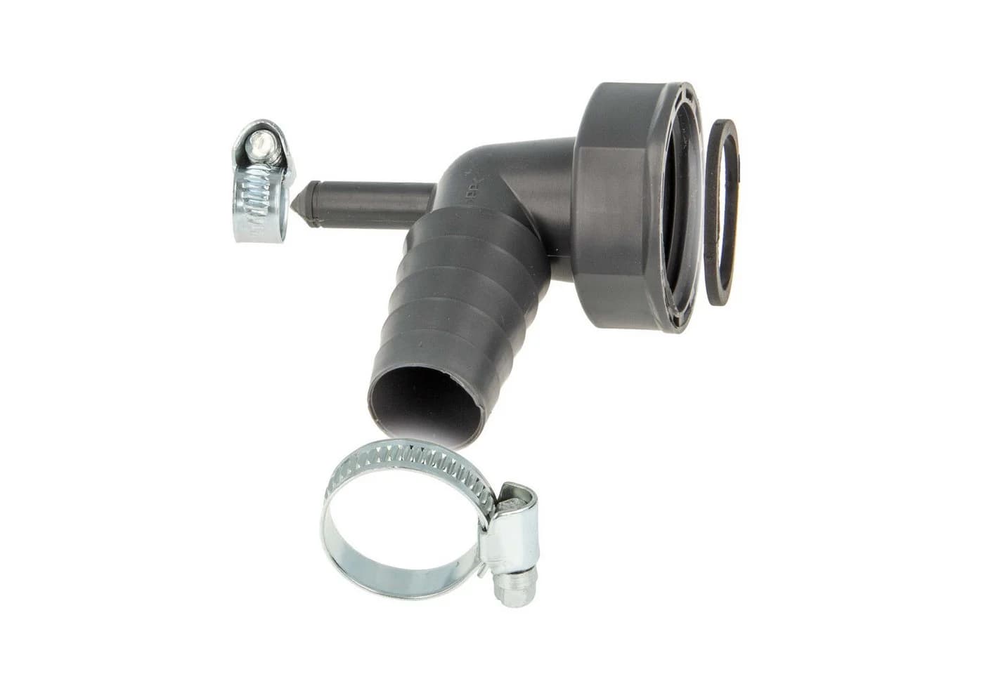 tecuro Siphon 90° Geräteanschlusstülle Grau Kunststoff - Bild 2