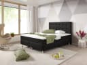 inter Boxspringbett Köln Plus Webstoff Schwarz 140x200 cm Bild 3