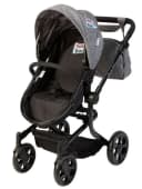 ELLA & PIET® Kombi-Puppenwagen MOOVE4 mit wechselbarer Winddecke 2in1 Schwarz-Grau Bild 3