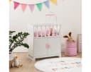 ELLA & PIET® Puppenbett COZY mit Schrank und Mobile Weiß-Rosa Bild 3
