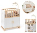 ELLA & PIET® Puppenbett COZY mit Schrank und Mobile Weiß-Schlamm Bild 2