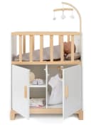 ELLA & PIET® Puppenbett COZY mit Schrank und Mobile Weiß-Schlamm Bild 3