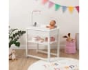 ELLA & PIET® Puppenwickeltisch SPLASHY mit Badewanne und Mobile Weiß-Rosa Bild 4