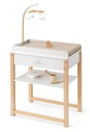 ELLA & PIET® Puppenwickeltisch SPLASHY mit Badewanne und Mobile Weiß-Schlamm Bild 1