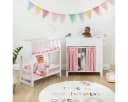 ELLA & PIET® Puppen Pflegecenter 6in1 Weiß-Rosa Holz Bild 4