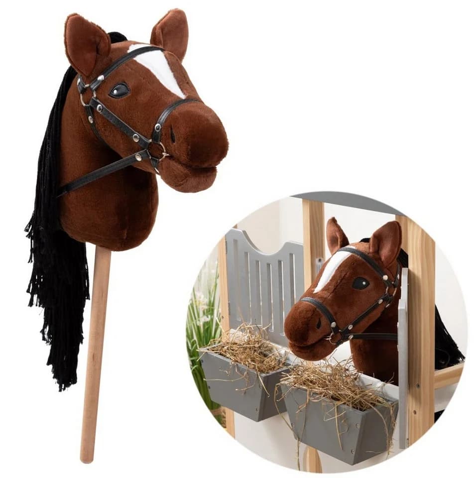 ELLA & PIET® Steckenpferd Hobby Horse TORNADO Braun mit Tasche - Bild 2