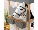 ELLA & PIET® Steckenpferd Großes Hobby Horse COOKIE Weiß-Schwarz mit Tasche Bild 1