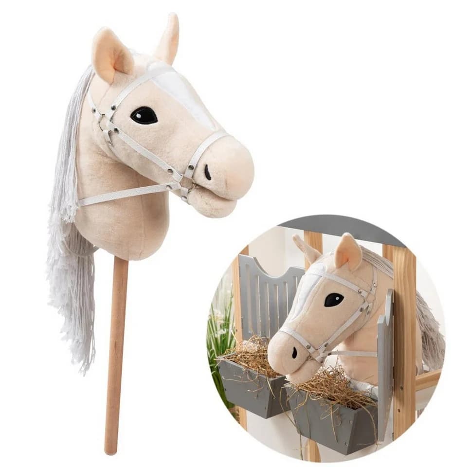 ELLA & PIET® Hobby Horse Großes Steckenpferd Caramel Beige mit Tasche - Bild 2