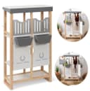 ELLA & PIET® Steckenpferd Hobby Horse Stall SHELTY Holz Weiß 2-teilige Tür Bild 2