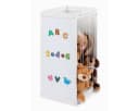 ELLA & PIET® Spielzeugtruhe XXL 3-in-1 mit Magnetboard und Kreidetafel Weiß Bild 4