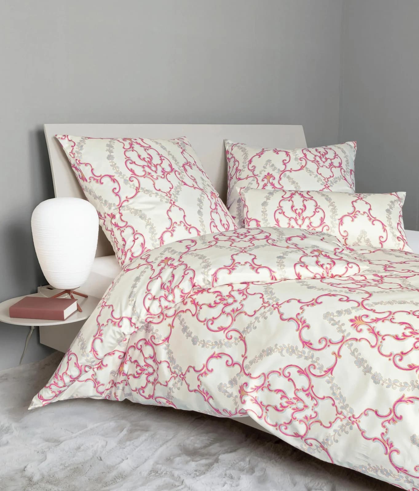 Bettwäsche Janine Milano 45058 Fuchsia-Pink Mako-Satin