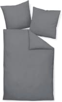 Kissenbezug JANINE Mako Satin Grau 80x80cm Baumwolle Bild 3