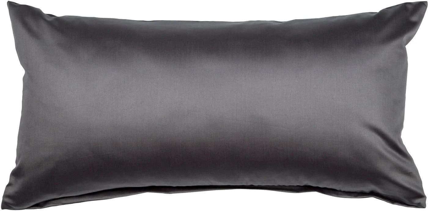Kissenbezug JANINE Mako Satin Grau Titan 40x80cm - Bild 2