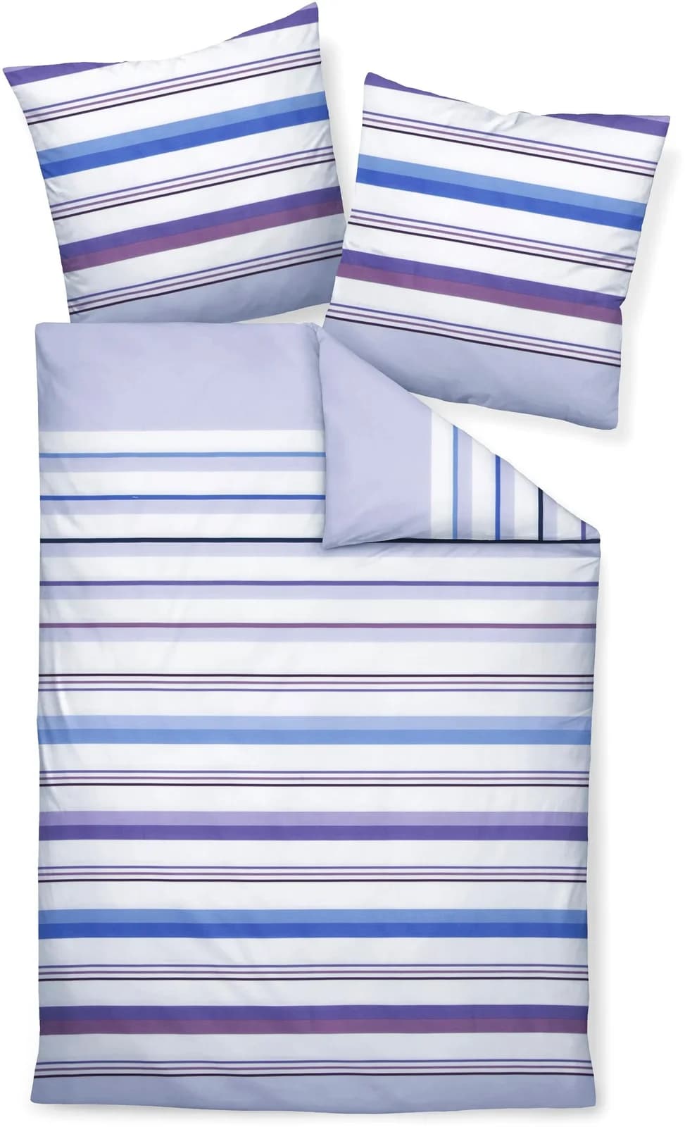 Bettwäsche JANINE Mako-Satin 100% Baumwolle Lila 240x220cm