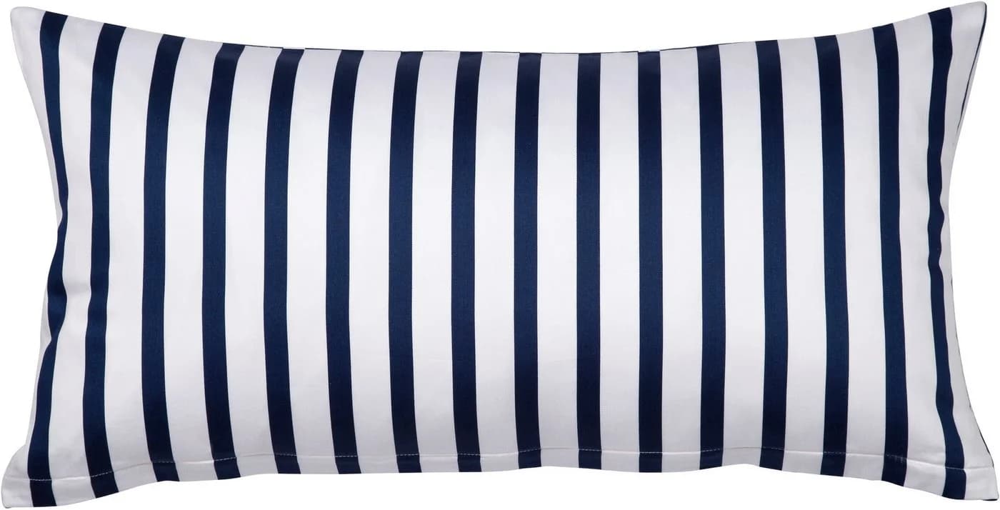 Janine Kissenbezug Mako-Satin Nachtschattenblau 40x80cm
