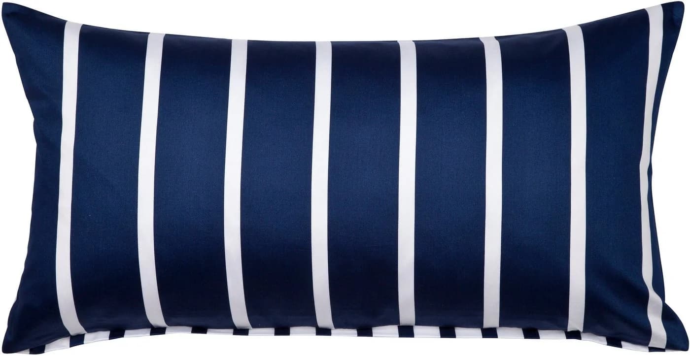 Janine Kissenbezug Mako-Satin Nachtschattenblau 40x80cm - Bild 2
