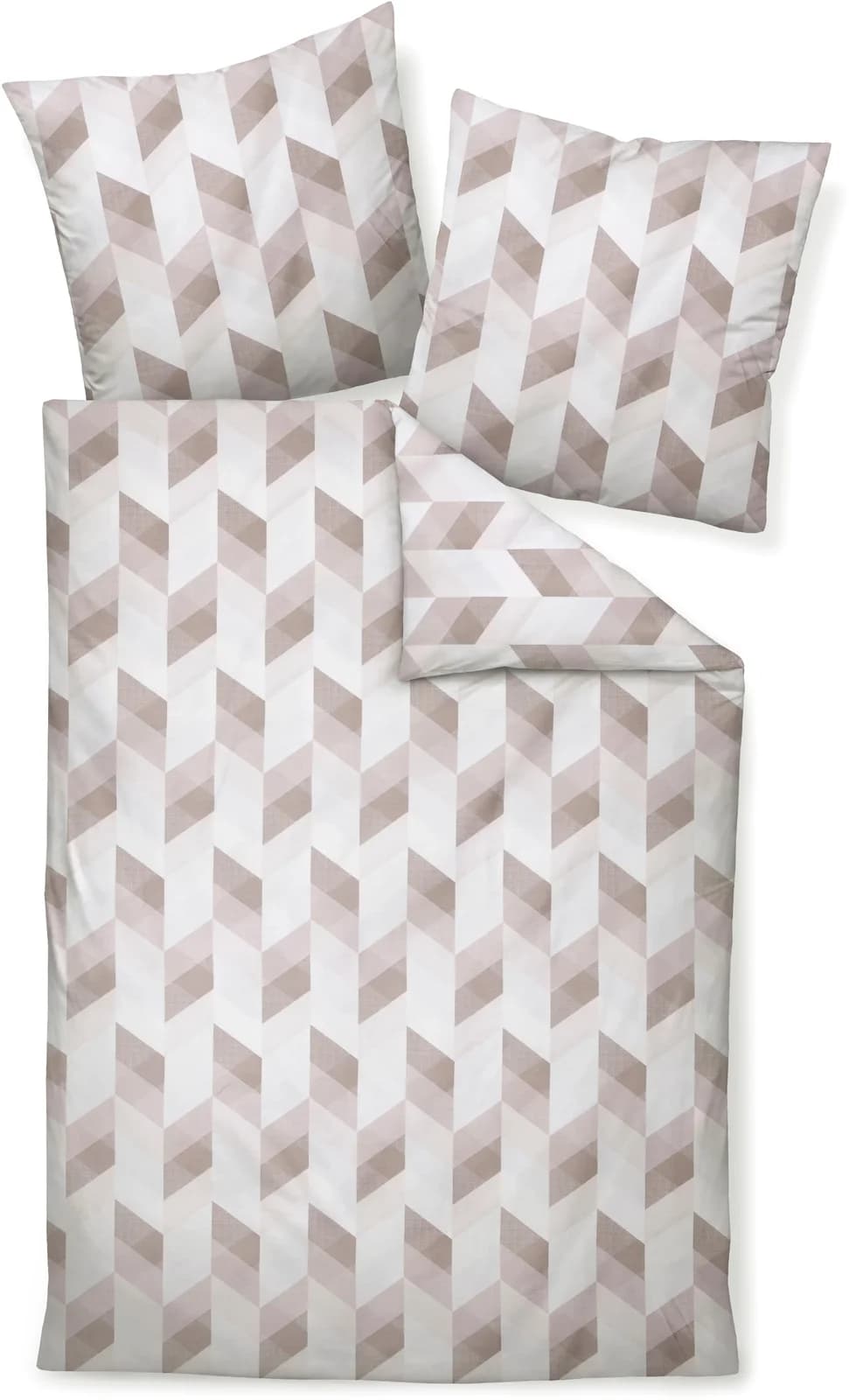 Janine Bettwäsche Mako-Satin Lila 240x220cm mit 2 Kissenbezügen