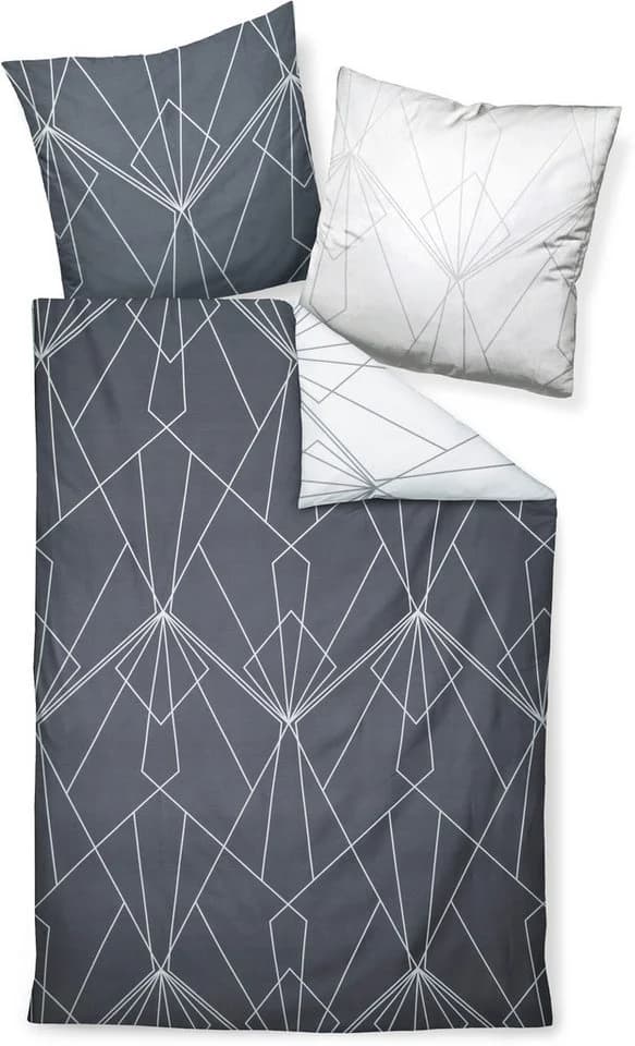 Wendebettwäsche Janine "87054" Grau Mako-Satin