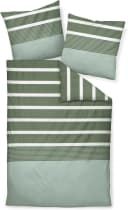 Janine Bettwäsche Set Grün Mako-Satin 3-tlg. 200x200cm Bild 1