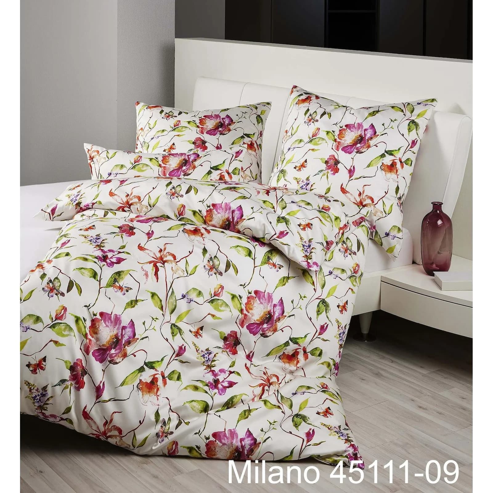 Janine Baumwoll Bettwäsche Milano Streifen Design