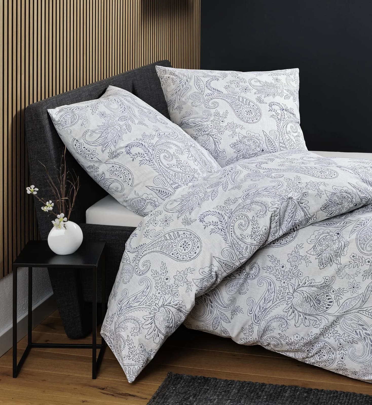 Janine Soft Cotton Bettwäsche Blau