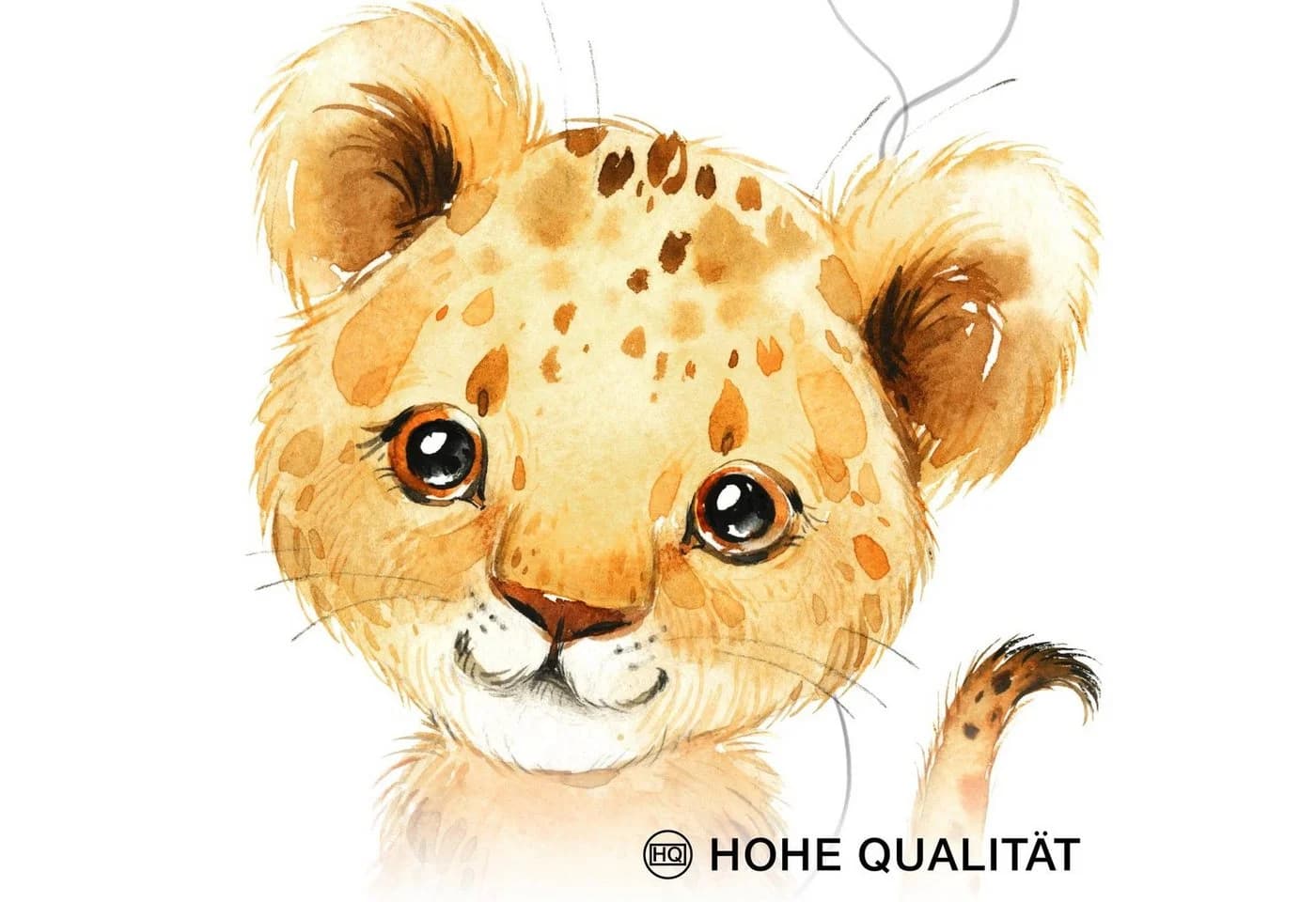 Novart Wandbild Kinderzimmer Set Tiere 4 Bilder 30x40 cm Aufhängfertig Blau - Bild 3