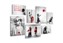 Novart Wandbild Banksy Collage Street Art Urban Wohnzimmer Bild 2