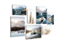 Novart Wandbild Set Landschaft Natur See Berge 100x70 cm Bild 2