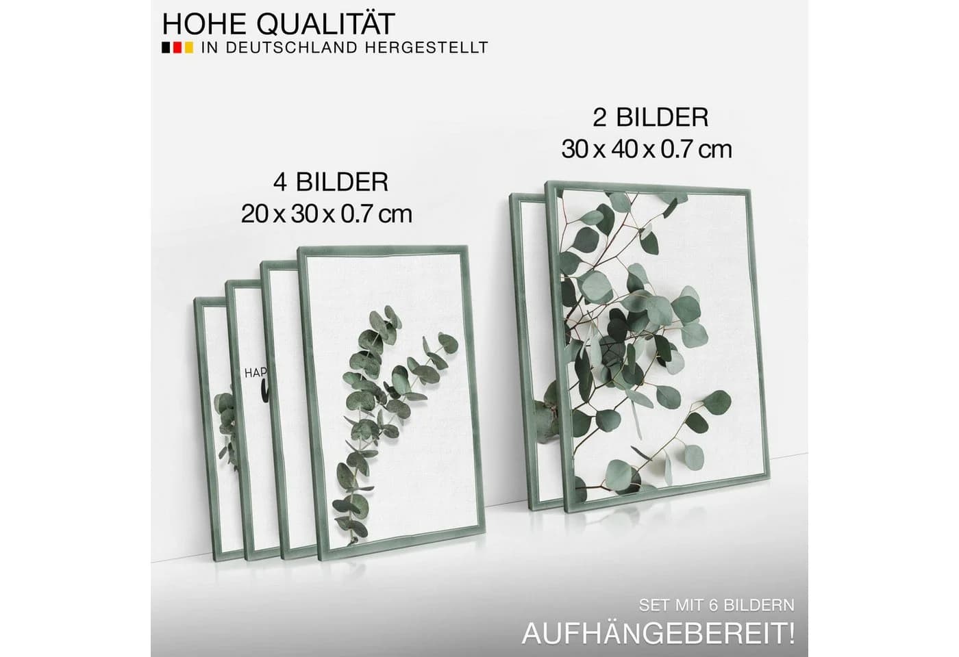 Novart Wandbild Eukalyptus Pflanze Grüne Blätter - Bild 4