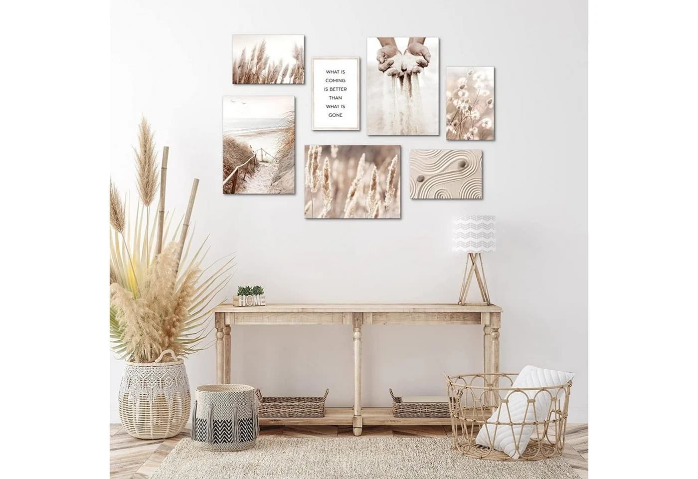 Novart Wandbild Boho Natur Pampas Aufhängfertig - Bild 3