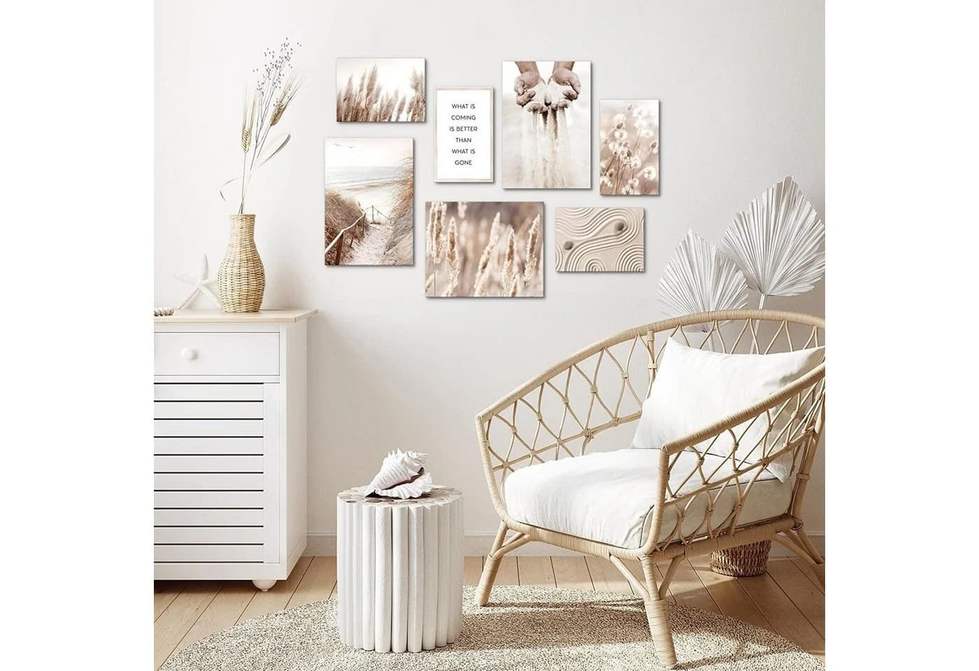 Novart Wandbild Boho Natur Pampas Aufhängfertig - Bild 4