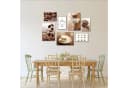 Novart Wandbild Küche Kaffee Obst Braun 100x70 cm Bild 3
