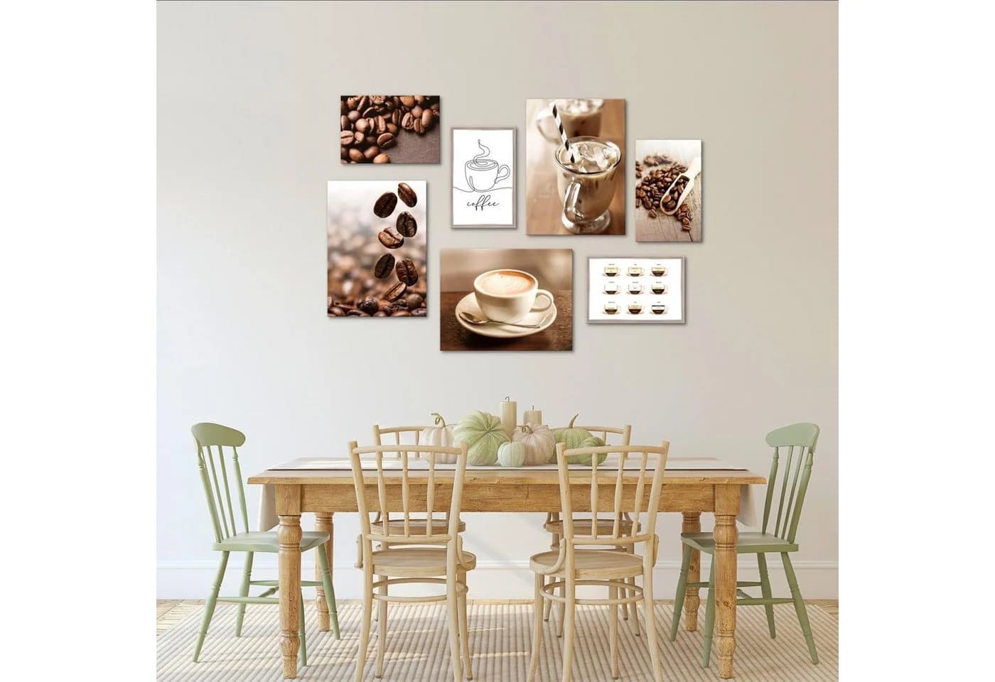 Novart Wandbild Küche Kaffee Obst Braun 100x70 cm - Bild 3