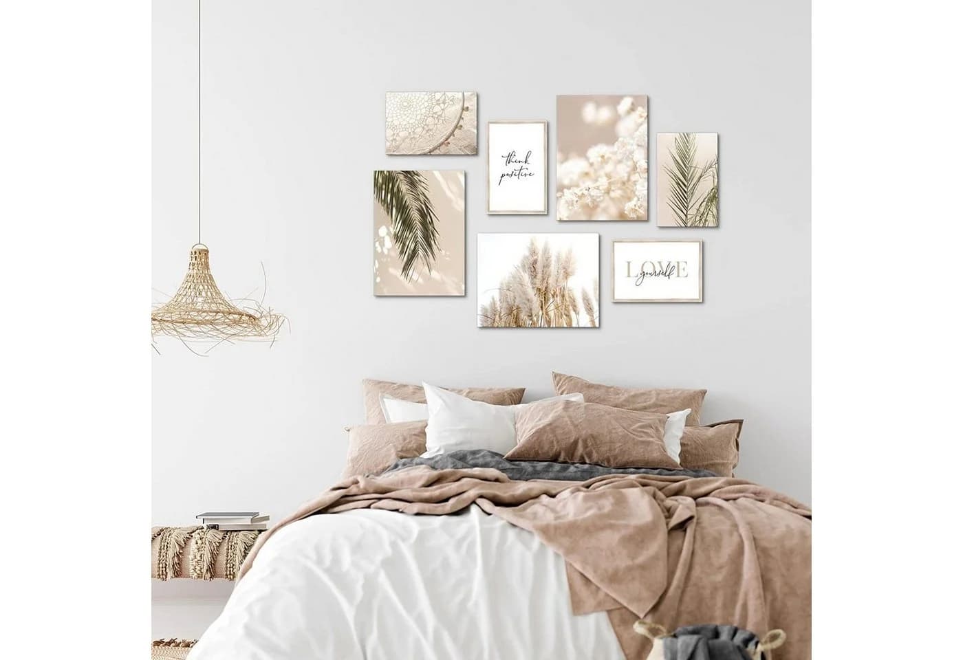 Novart Wandbild Pampasgras Boho AUFHÄNGFERTIG Made in Germany - Bild 5